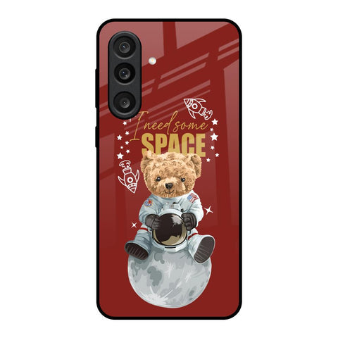 Astronaut Bear Glass Case for Samsung Galaxy M56 5G