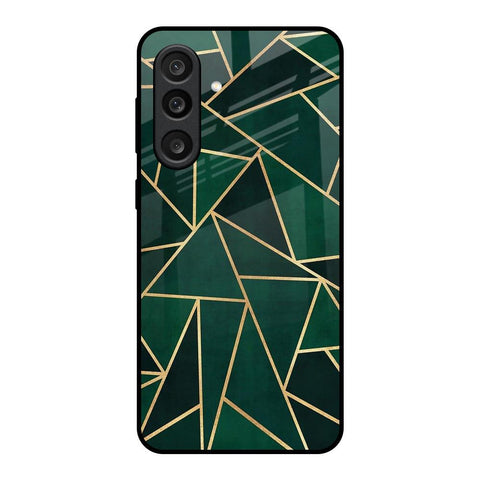 Abstract Green Glass Case For Samsung Galaxy M56 5G