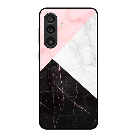 Marble Collage Art Glass Case For Samsung Galaxy M56 5G
