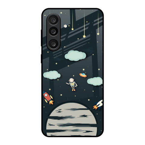 Astronaut Dream Glass Case For Samsung Galaxy M56 5G