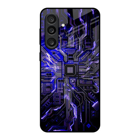 Techno Color Pattern Glass Case For Samsung Galaxy M56 5G