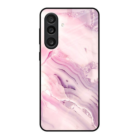 Diamond Pink Gradient Glass Case For Samsung Galaxy M56 5G