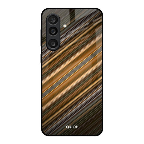 Diagonal Slash Pattern Glass Case for Samsung Galaxy M56 5G