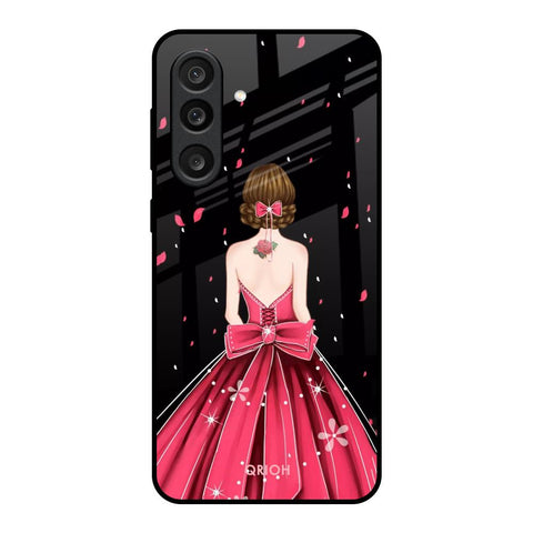 Fashion Princess Glass Case for Samsung Galaxy M56 5G