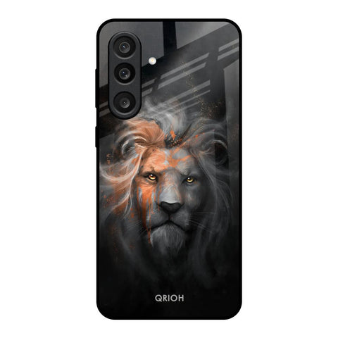 Devil Lion Glass Case for Samsung Galaxy M56 5G
