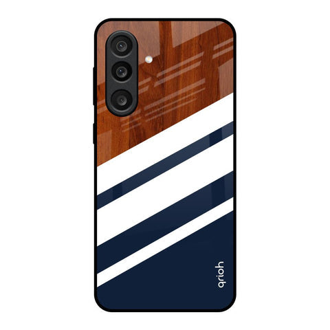 Bold Stripes Glass Case for Samsung Galaxy M56 5G