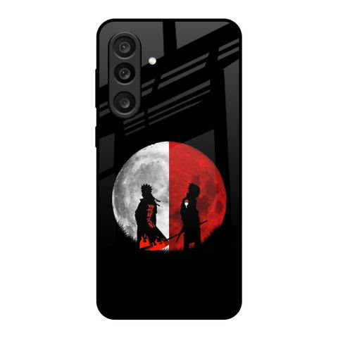 Anime Red Moon Glass Case for Samsung Galaxy M56 5G