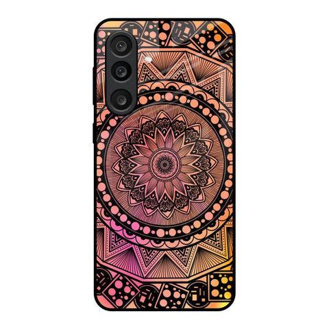 Floral Mandala Glass Case for Samsung Galaxy M56 5G