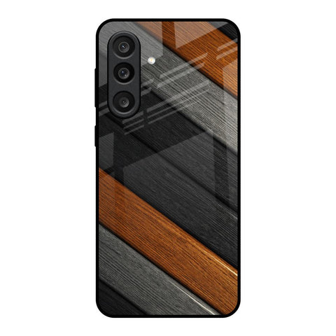 Tri Color Wood Glass Case for Samsung Galaxy M56 5G