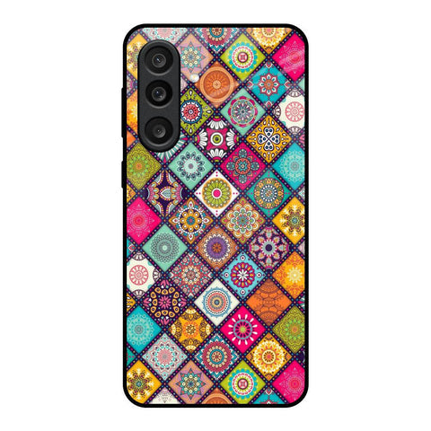 Multicolor Mandala Glass Case for Samsung Galaxy M56 5G