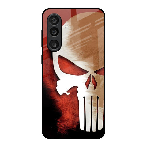 Red Skull Glass Case for Samsung Galaxy M56 5G