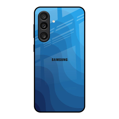 Blue Wave Abstract Glass Case for Samsung Galaxy M56 5G