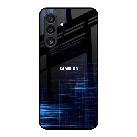 Blue Scratch Glass Case for Samsung Galaxy M56 5G