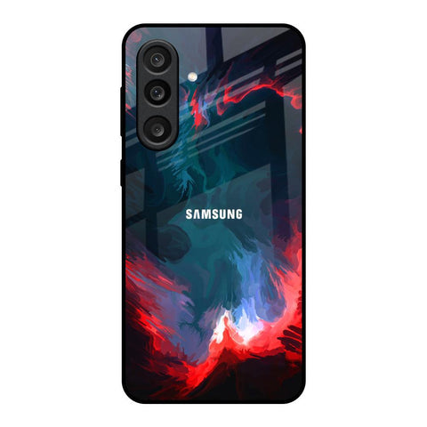 Brush Art Glass Case For Samsung Galaxy M56 5G