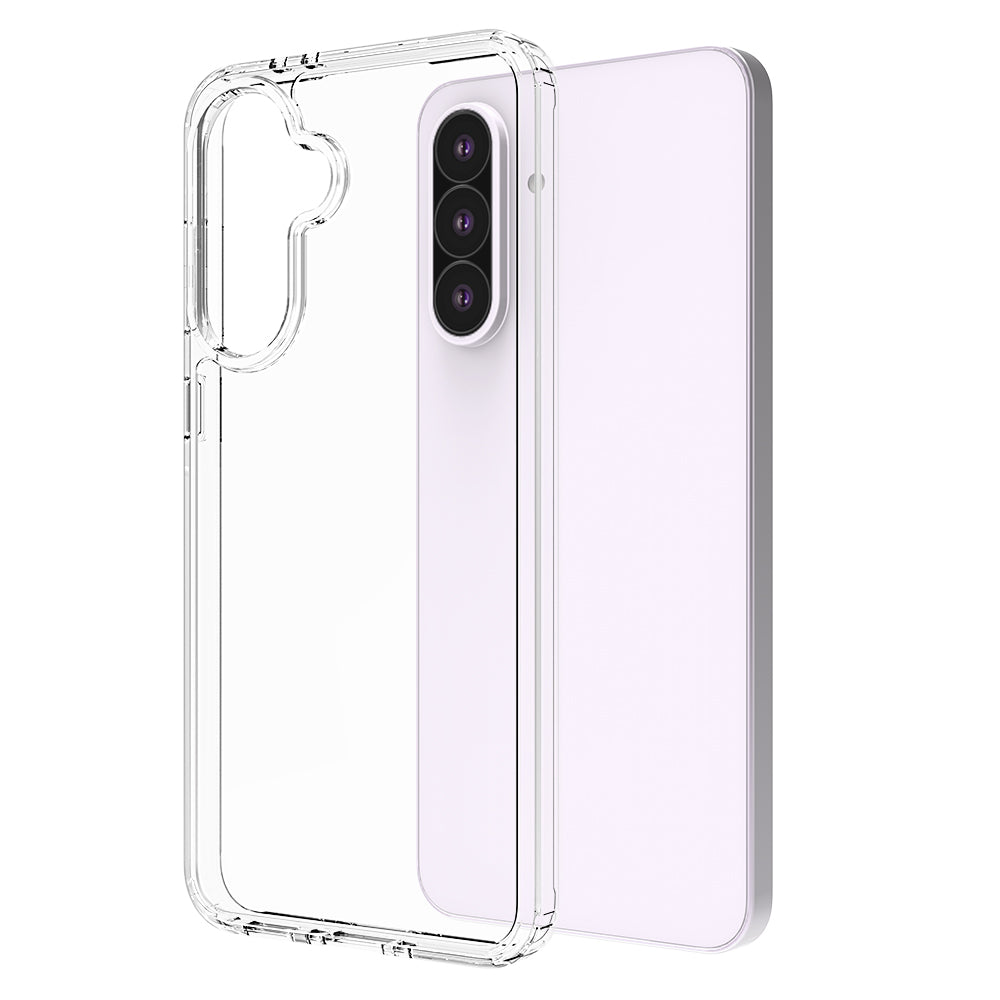 Samsung Galaxy A56 Cover - Transparent - ONation Crystal Series - Premium Quality Clear Case No Yellowing Back With Smart Shockproof Cushions