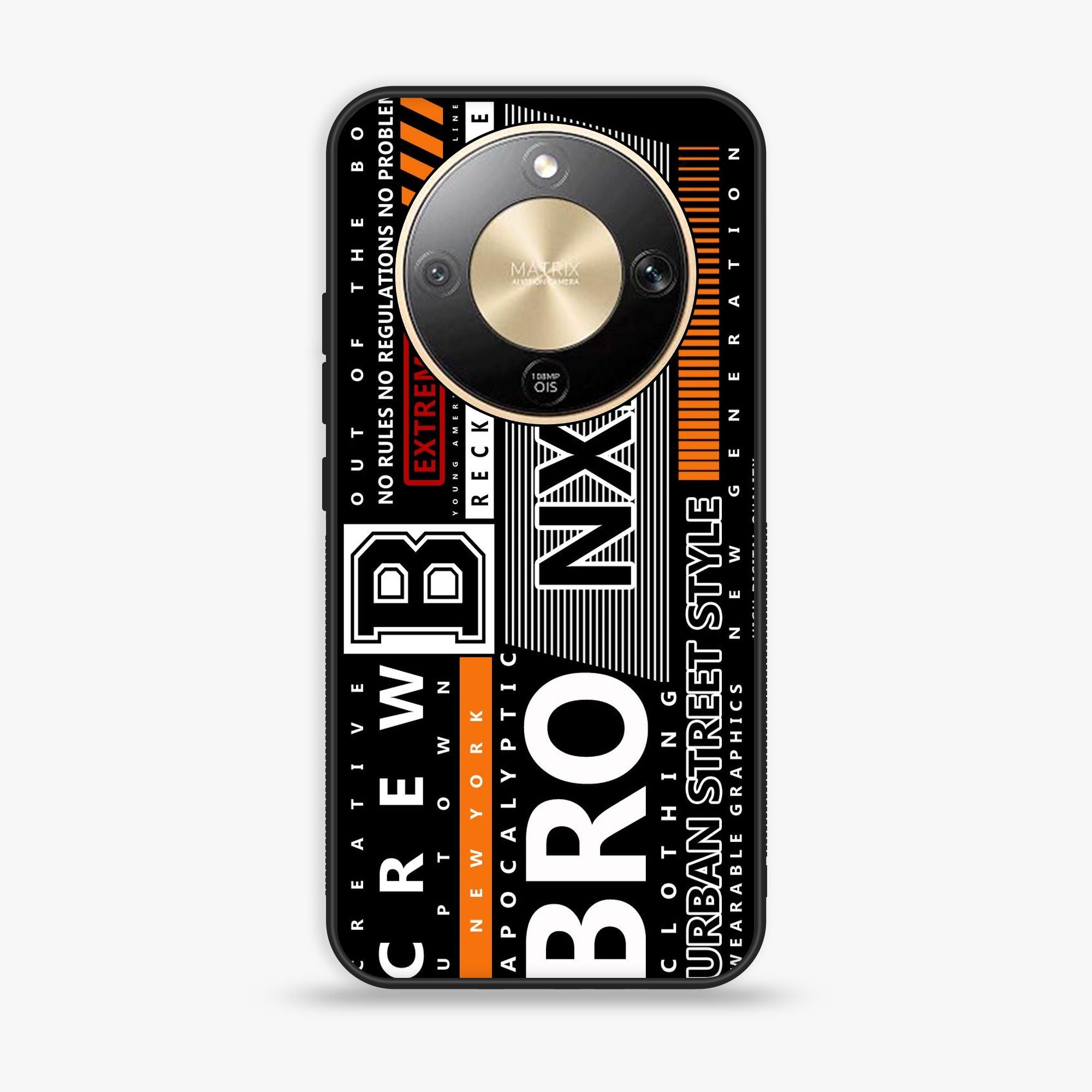 Honor X9d - A Black And White Logo - Premium Glossy Phone Case