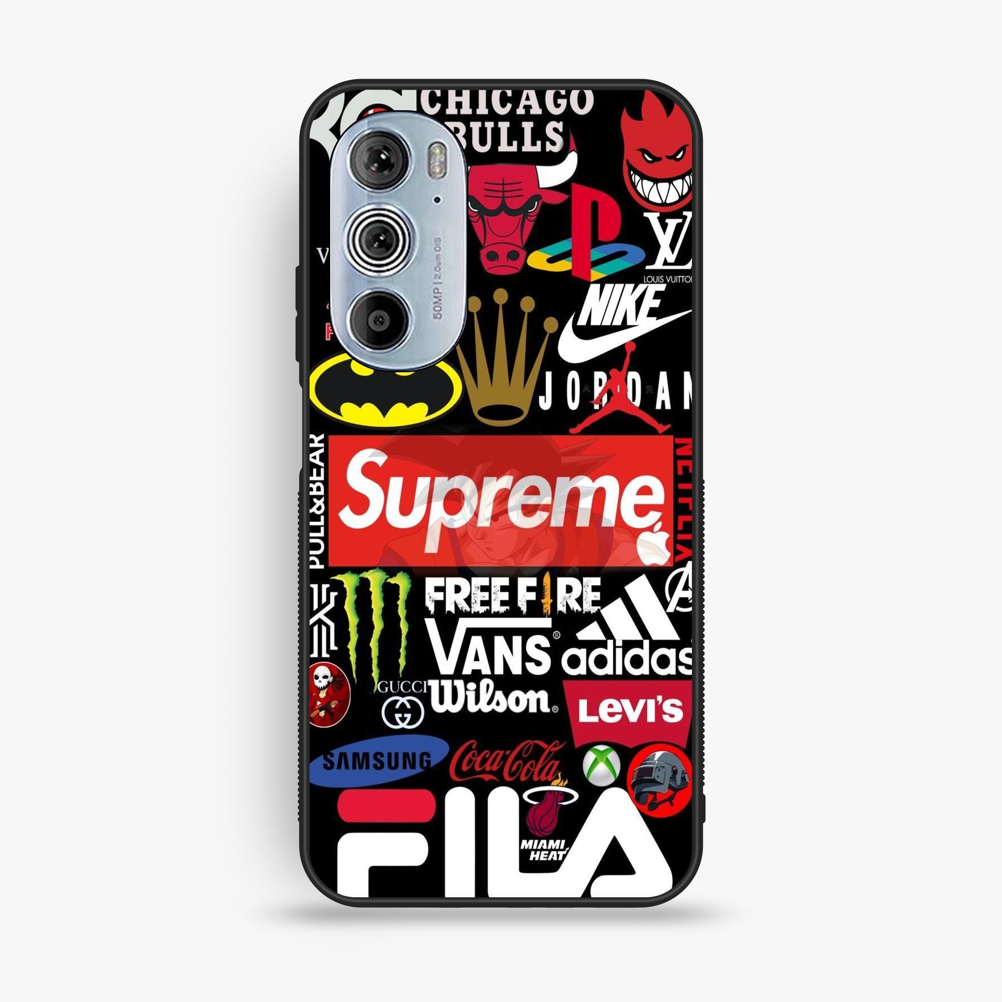 Motorola Edge 30 Pro - A Poster With The Logos - Premium Glossy Phone Case