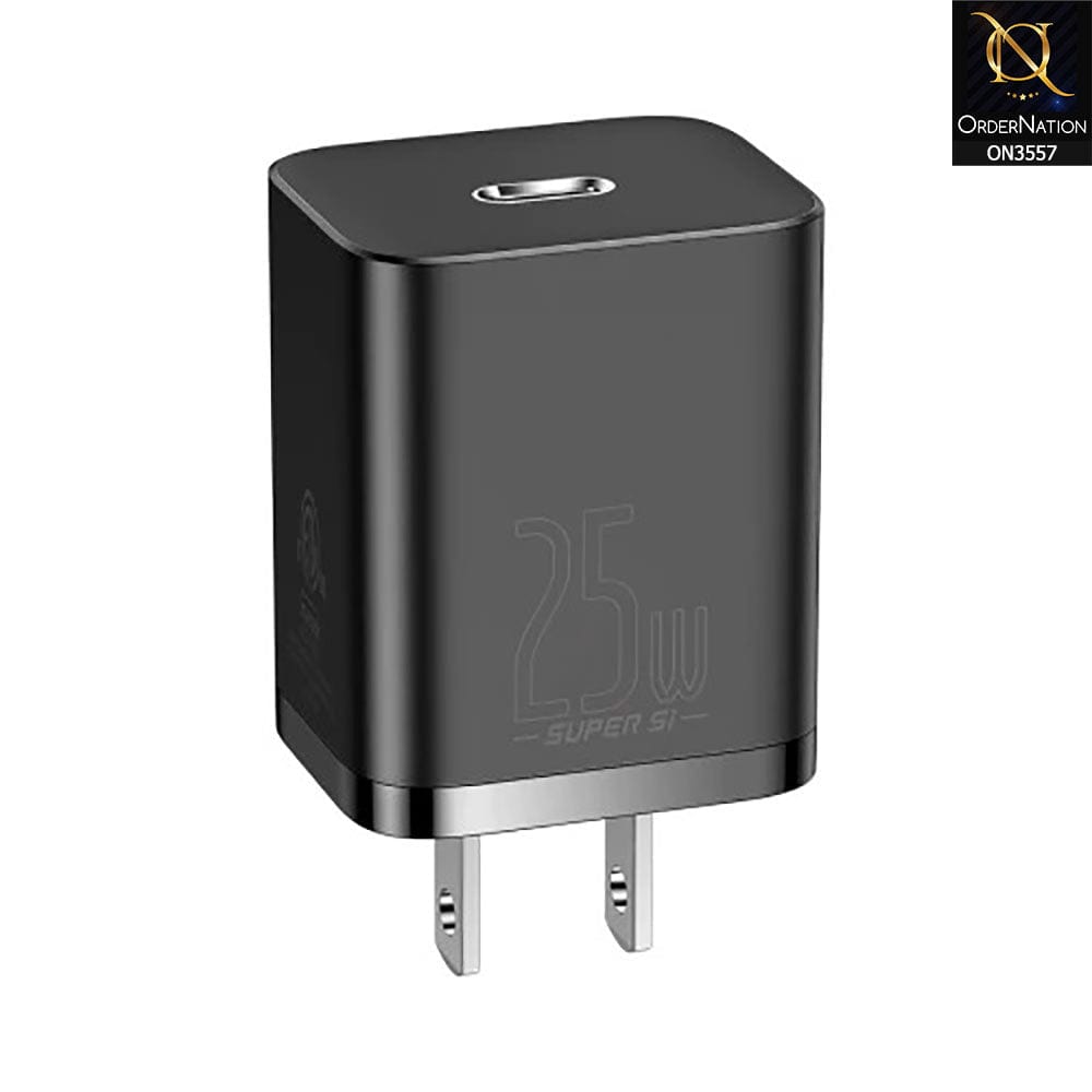 Baseus Super Si Quick TypeC Charger 25W - Black