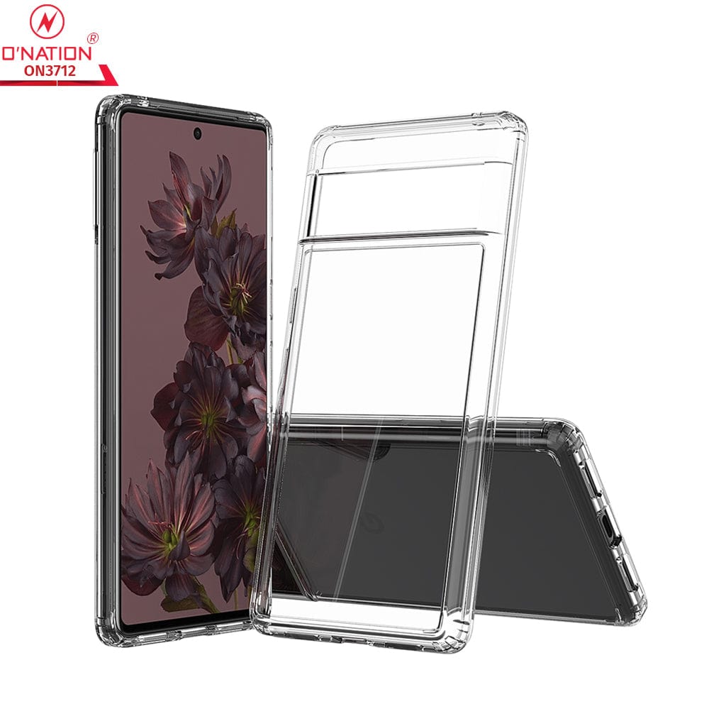 Google Pixel 7 Pro Cover - ONation Crystal Series - Premium Quality Clear Case No Yellowing Back With Smart Shockproof Cushions