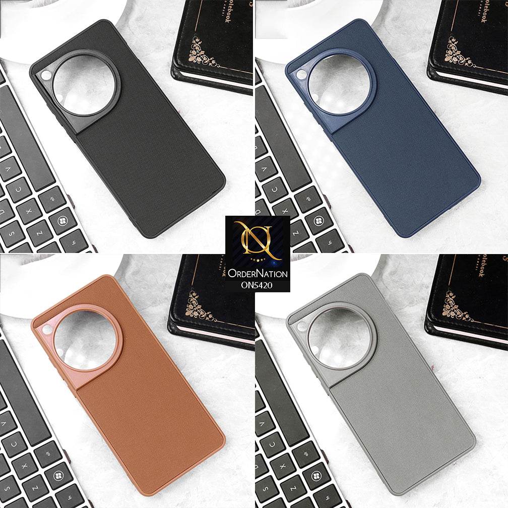 Infinix Zero 40 4G Cover - Blue - New Dotted Leather Texture Soft Borders Case - Futurestore.pk