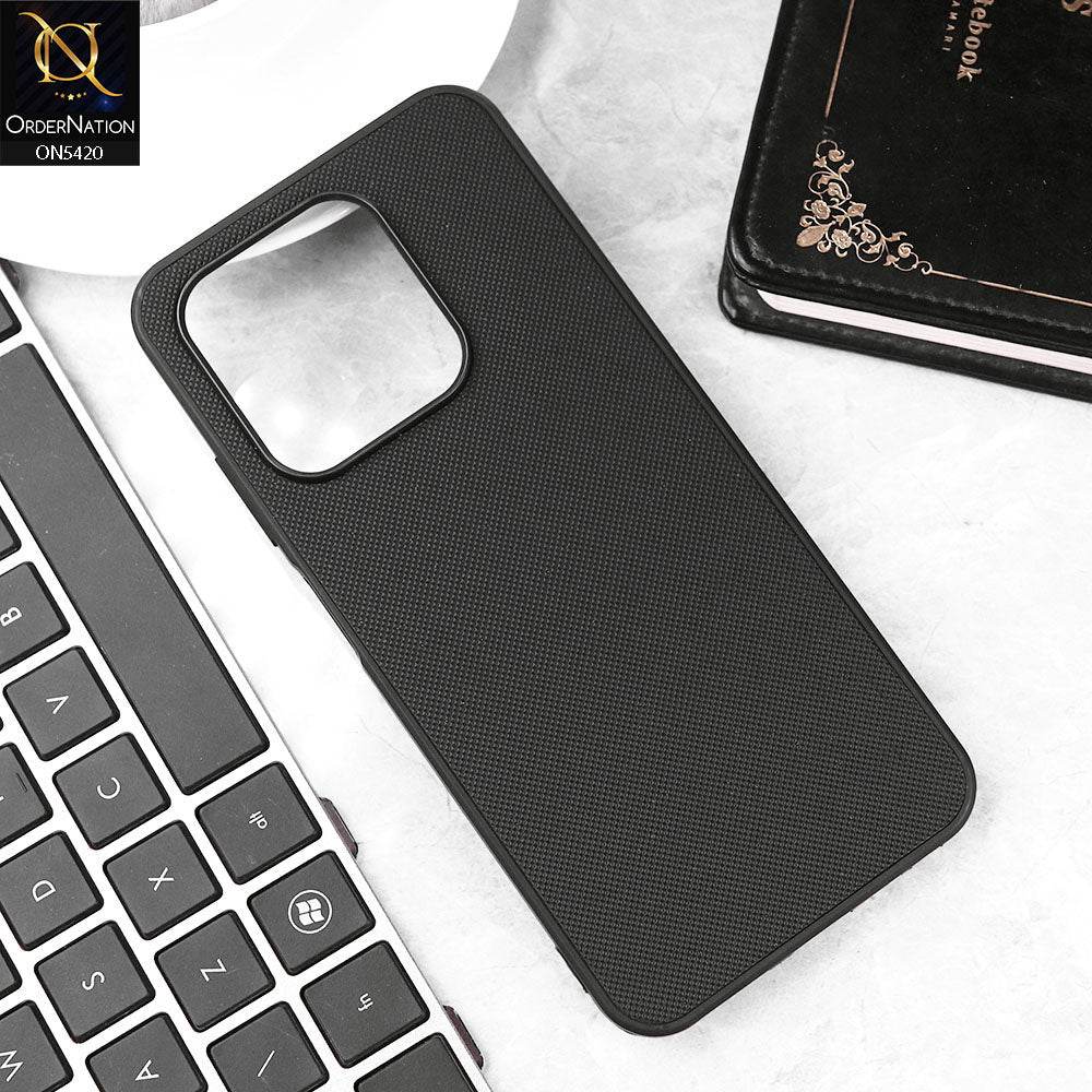 Infinix Smart 9 HD Cover - Black - New Dotted Leather Texture Soft Borders Case - Futurestore.pk