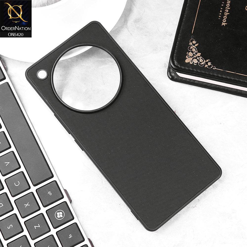 Infinix Zero 40 4G Cover - Black - New Dotted Leather Texture Soft Borders Case - Futurestore.pk