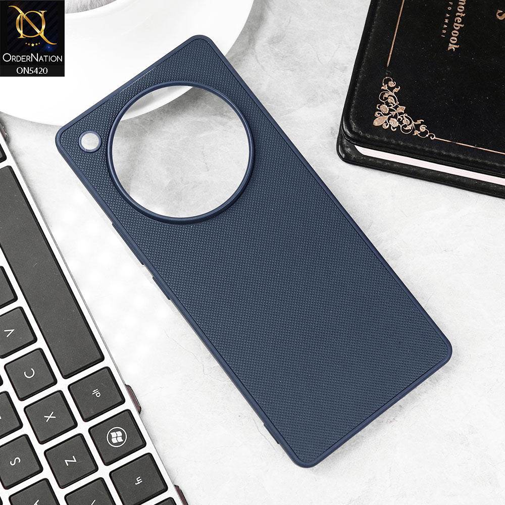 Infinix Zero 40 4G Cover - Blue - New Dotted Leather Texture Soft Borders Case - Futurestore.pk