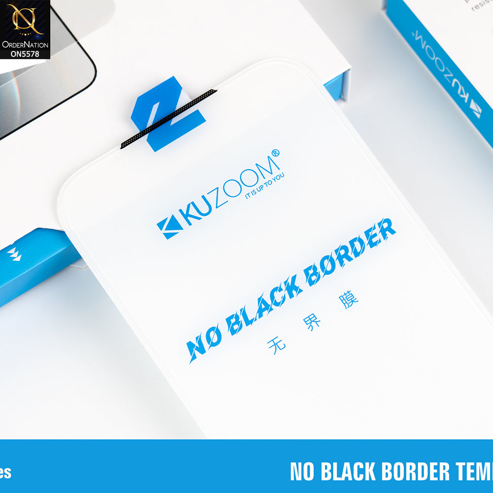 iPhone 17 Pro Max Screen Protector - Transparent - Kuzoom No Black Border Tempered Glass Protector