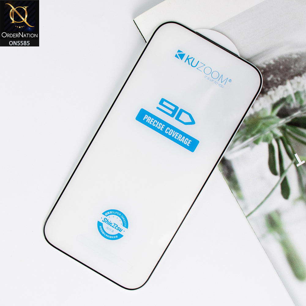 iPhone 17 Pro Max Screen Protector - Transparent - Kuzoom 9D Glass Full Screen Tempered Glass