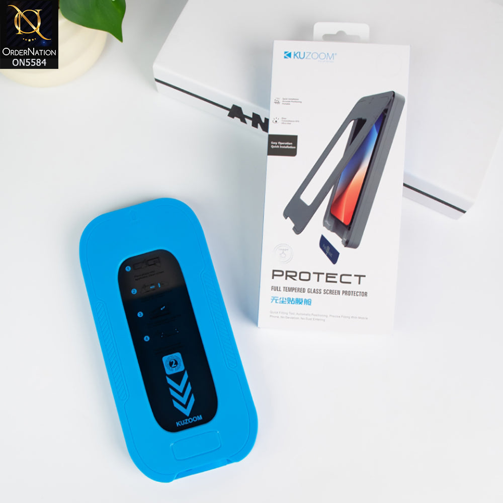 iPhone 17 Pro Max Screen Protector - Black - KUZOOM 2 Pack Privacy Screen Protector Install kit