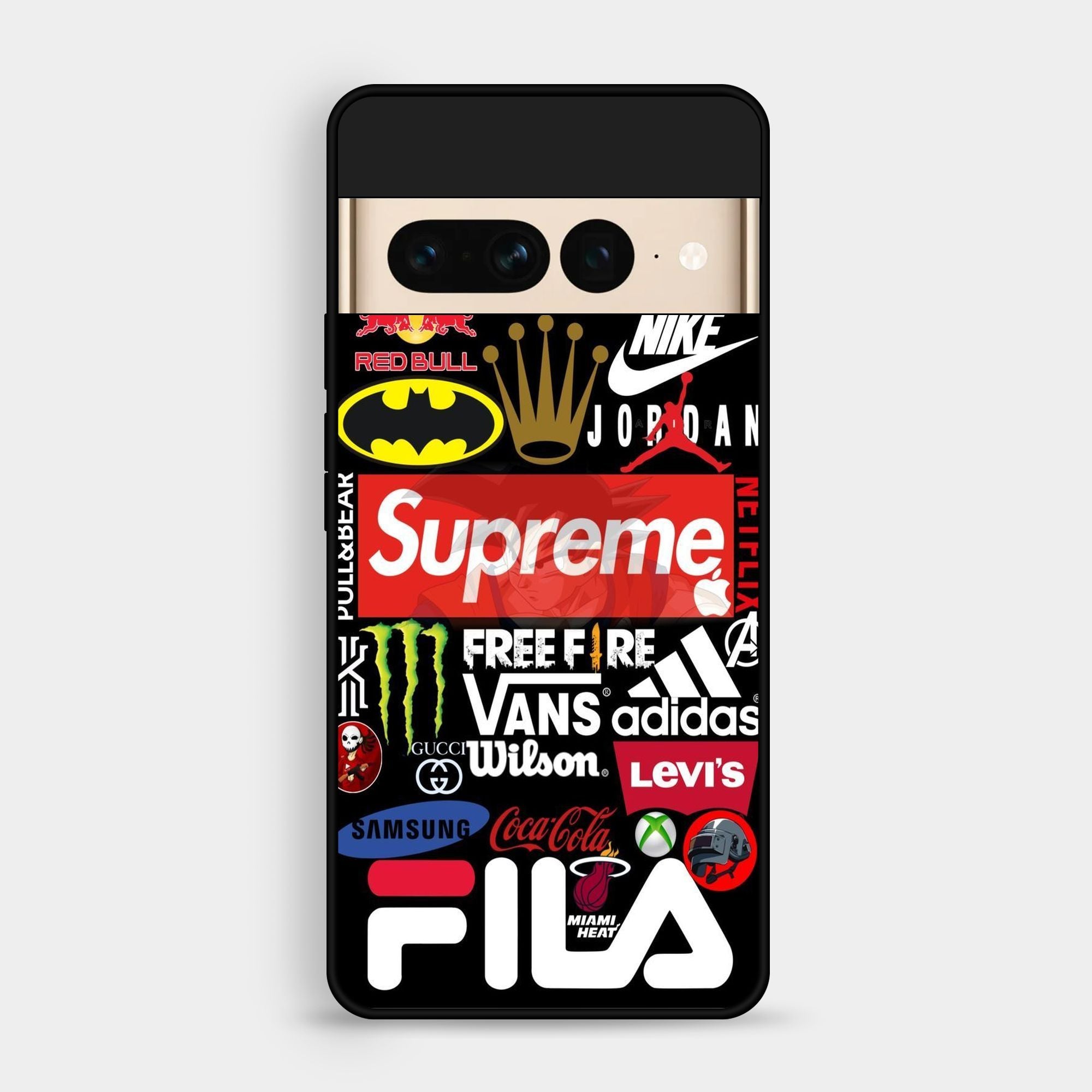 Google Pixel 7 Pro - A Poster With The Logos - Premium Glossy Phone Case