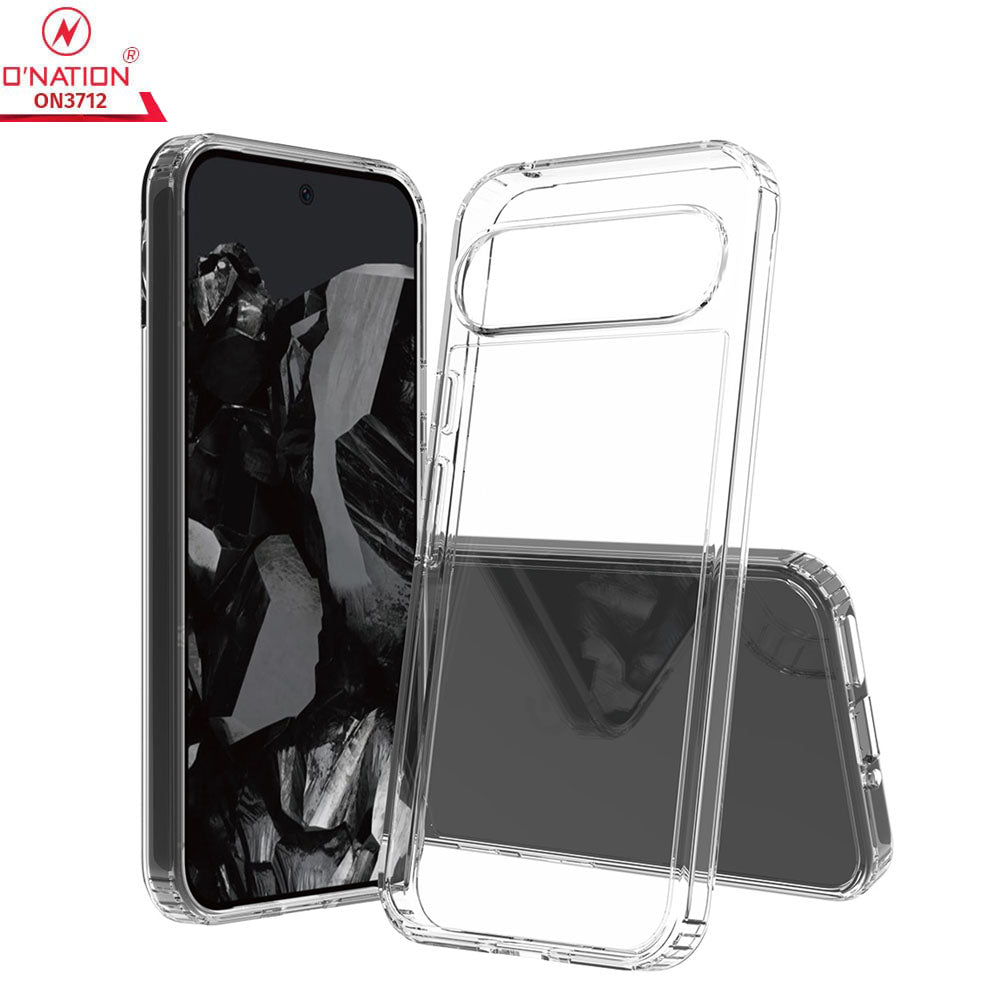 Google Pixel 9 Pro XL Cover - ONation Crystal Series - Premium Quality Clear Case No Yellowing Back With Smart Shockproof Cushions