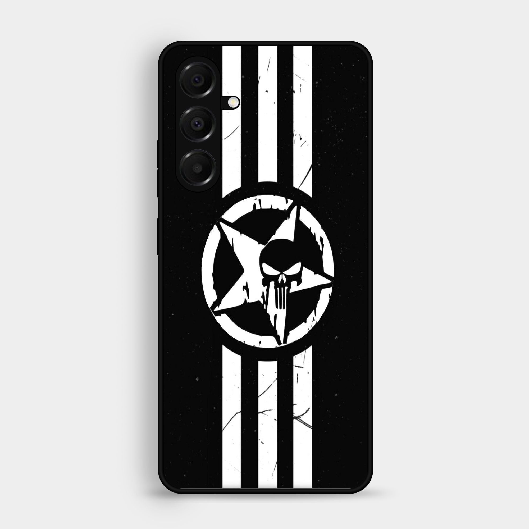 Samsung Galaxy A16 The Punish Logo Premium Metal Printed Soft Bumper Shock Proof Case