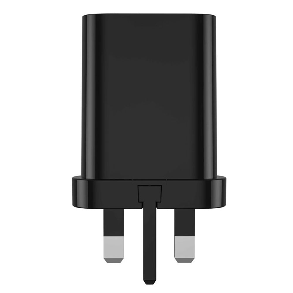 WIWU WI-U001 QUICK SERIES 20W FAST CHARGER WITH C TO LIGHTNING CABLE - UK - BLACK