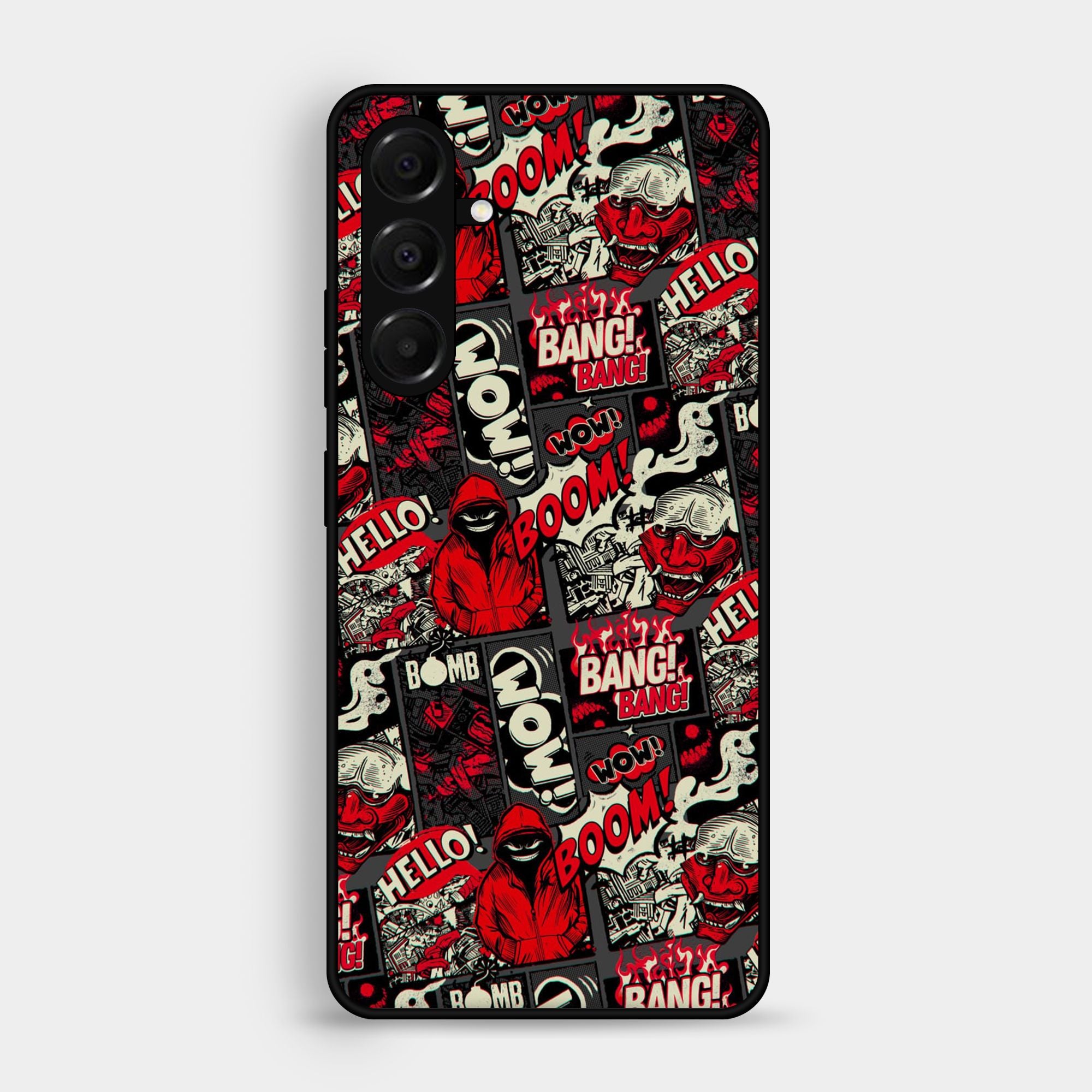 Samsung Samsung Galaxy A05s Boom Red Premium Metal Printed soft Bumper shock Proof Case