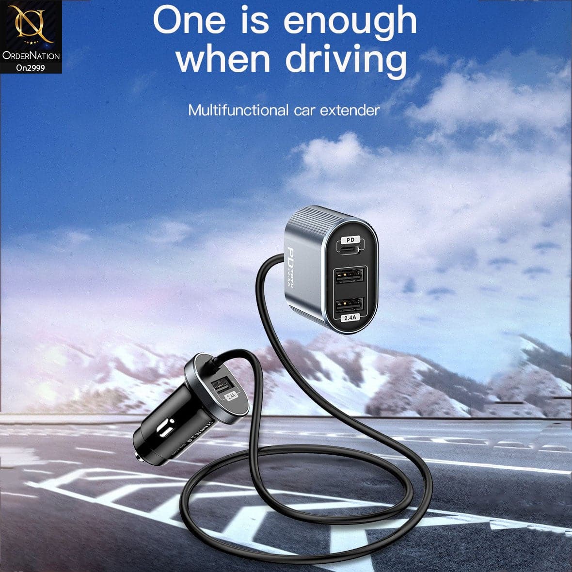 Black And Gray - ToTu 30W - DCCQ-006 - Speedy Series 4 USB Output Fast Car Charging Charger