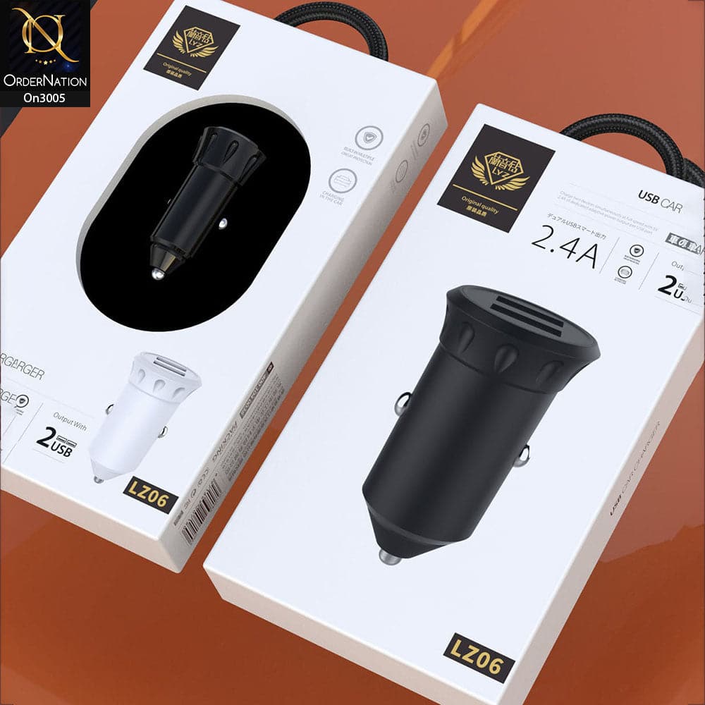 LYZ - LZ06 - 2.4A Dual USB Car Charger