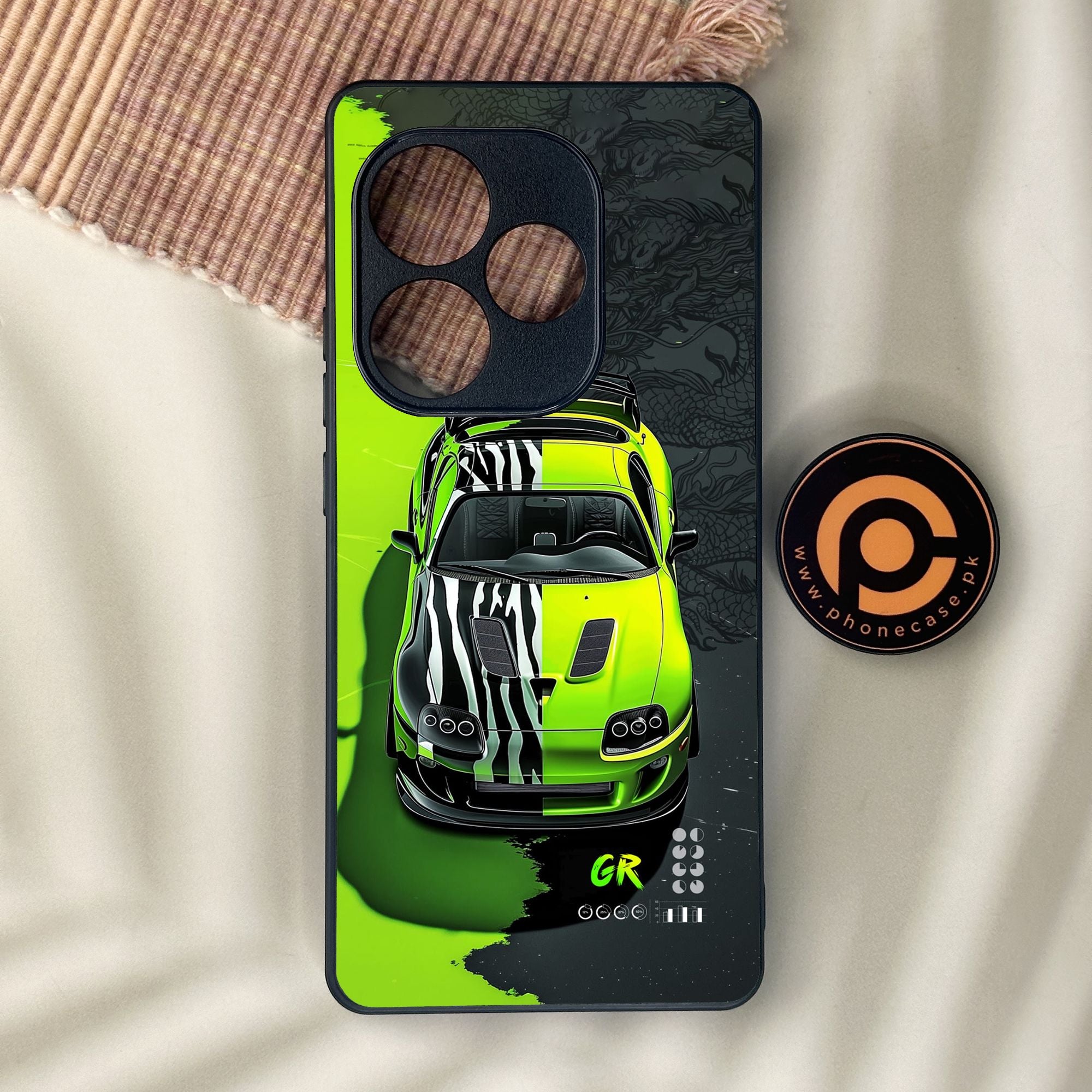 Realme GT 6 Trish Art - Premium Metal Printed Soft Bumper Shock Proof Case