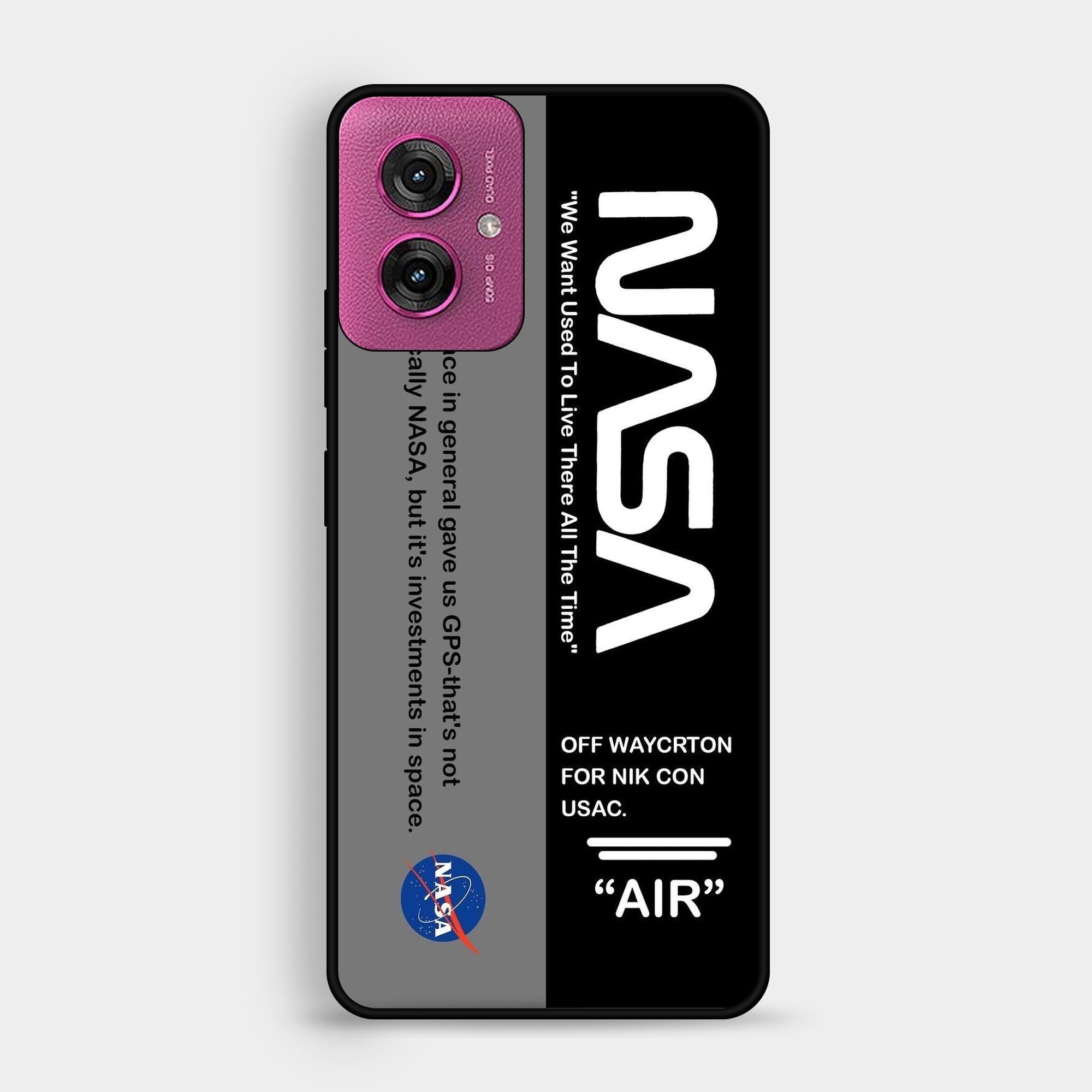 Motorola G55 - The Nasa Logo And - Premium Glossy Phone Case