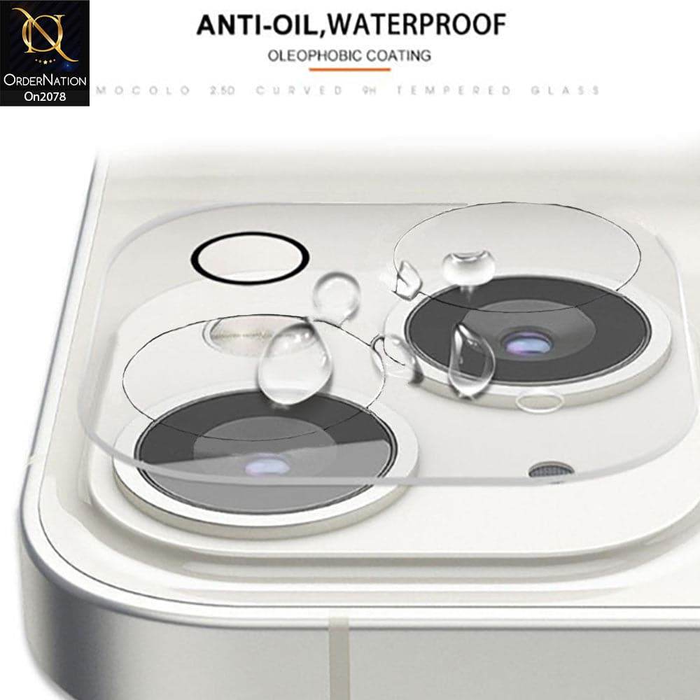 iPhone 13 Camera Protector - Transparent - 3D Film 9H Glass Color Camera Lens Protector - Futurestore.pk