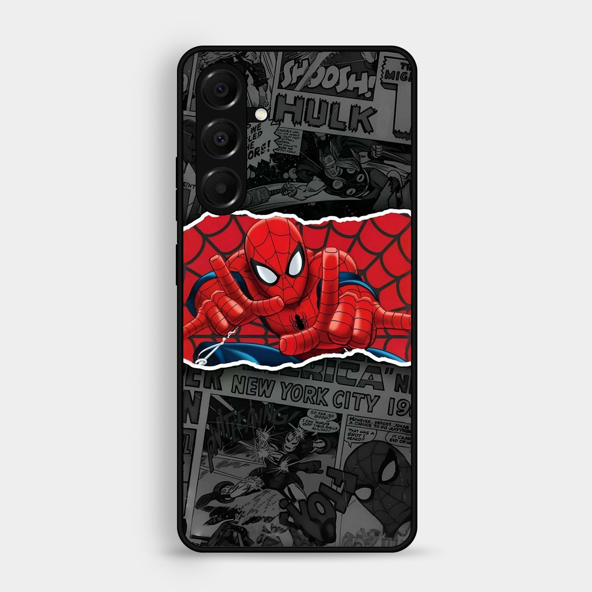Samsung Galaxy A16 Spiderman Wallpapers 2 Premium Metal Printed Soft Bumper Shock Proof Case