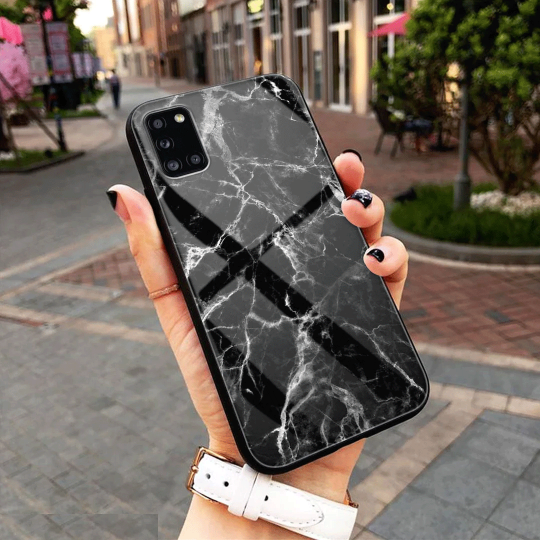 Black Marble Trending Designs Premium Glass Case All Models