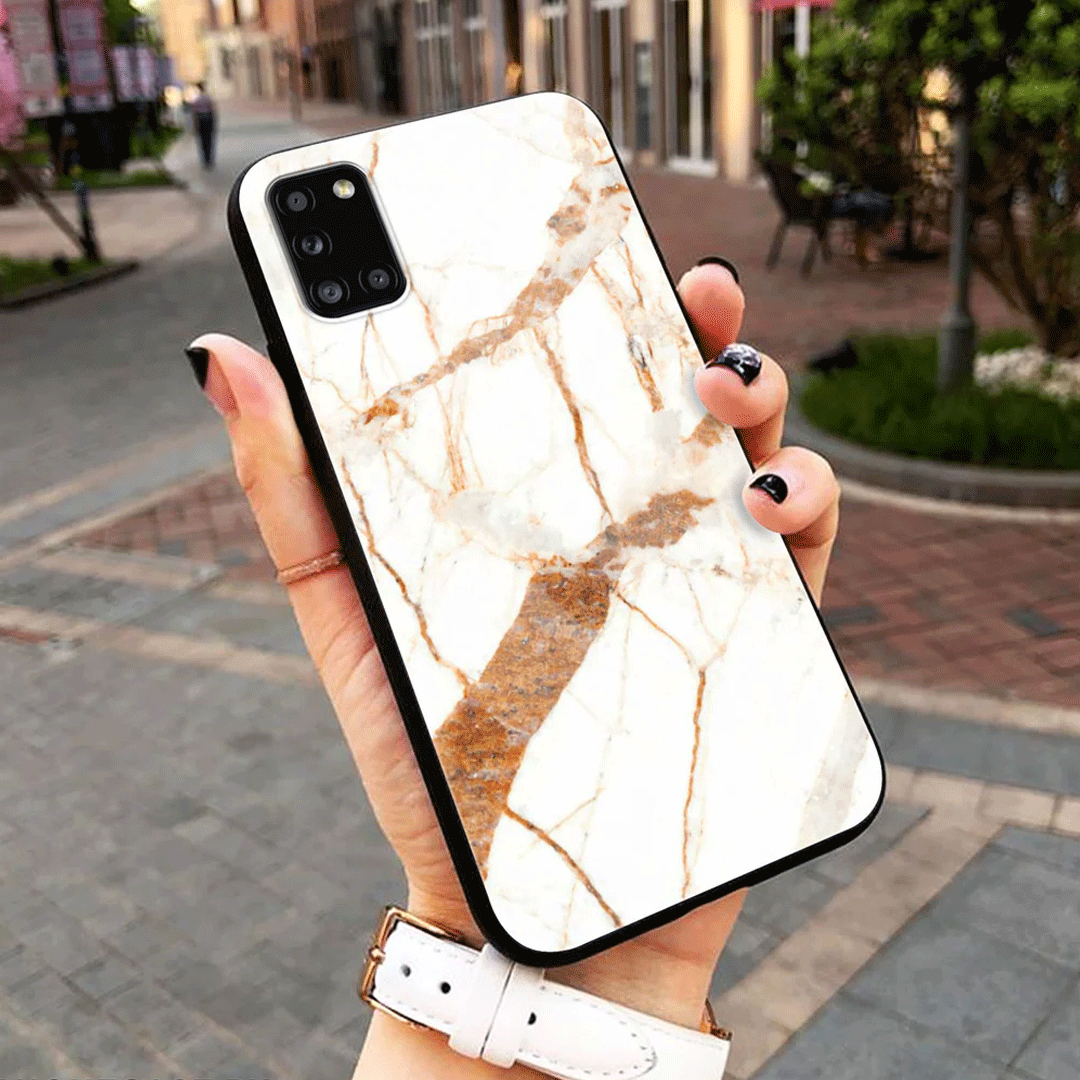 White Marble Trending Designs Premium Glass Case All Models