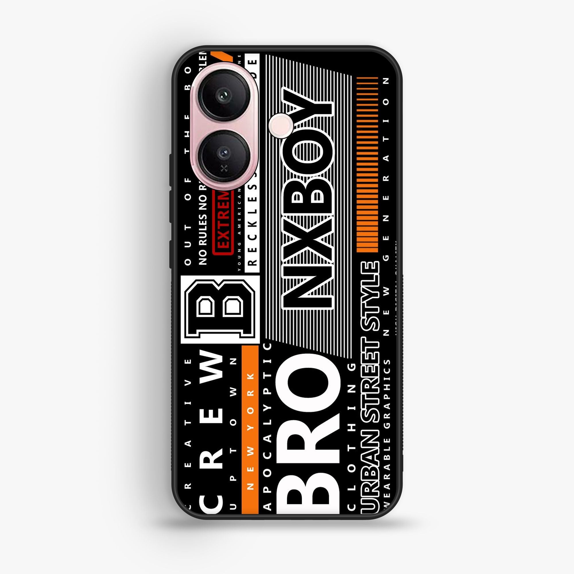 VIVO V60 Lite - A Black And White Logo - Premium Glossy Phone Case