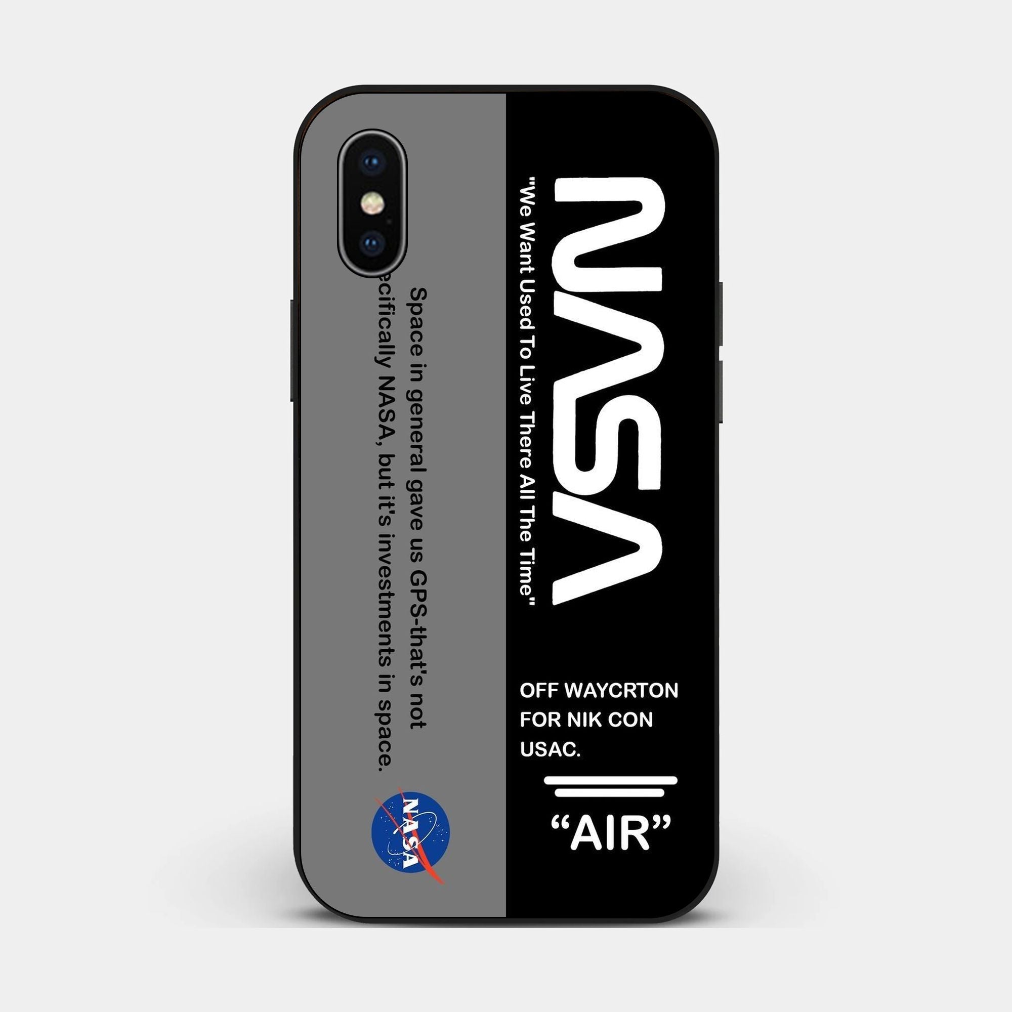 iPhone X - The Nasa Logo And - Premium Glossy Phone Case