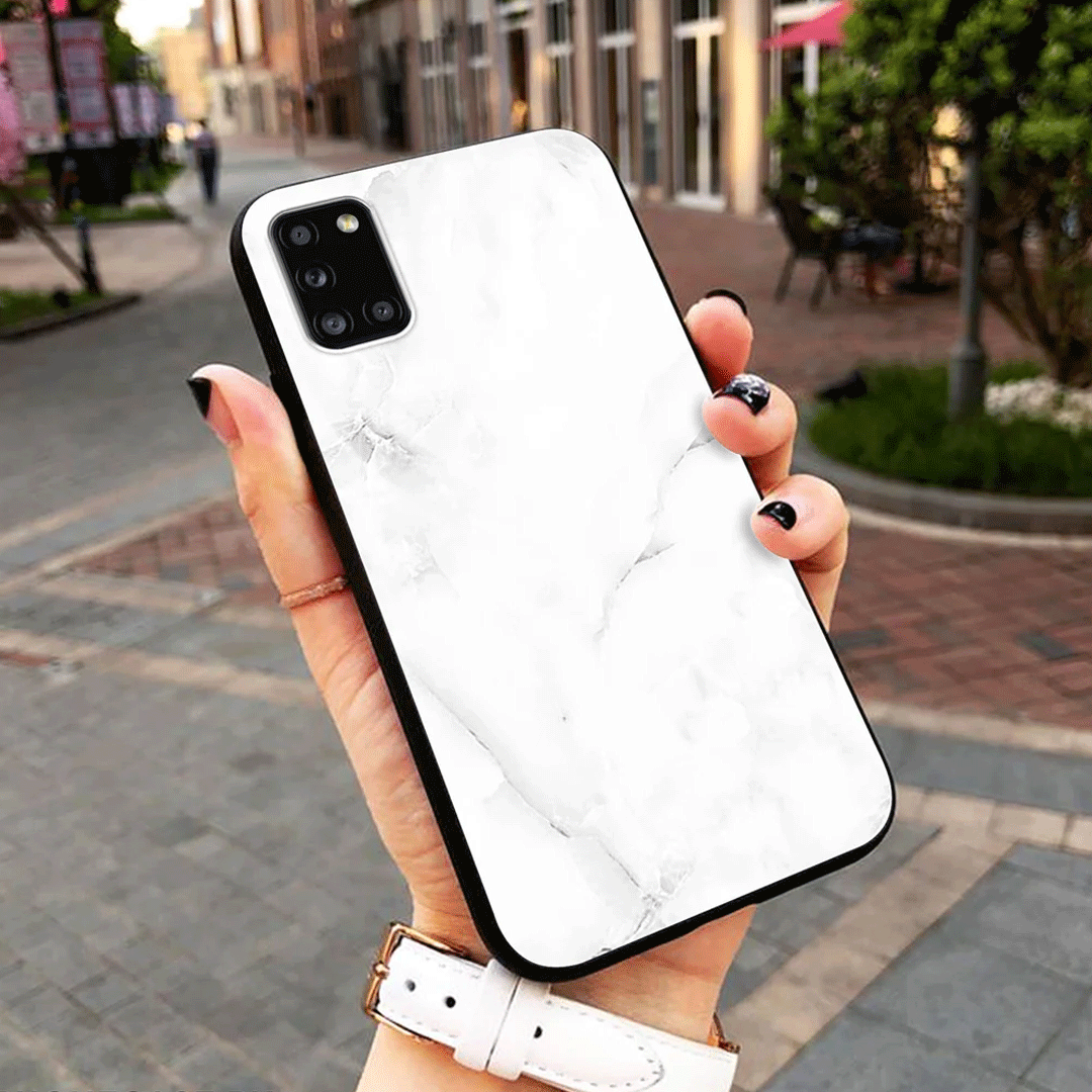 White Marble Trending Designs Premium Glass Case All Models