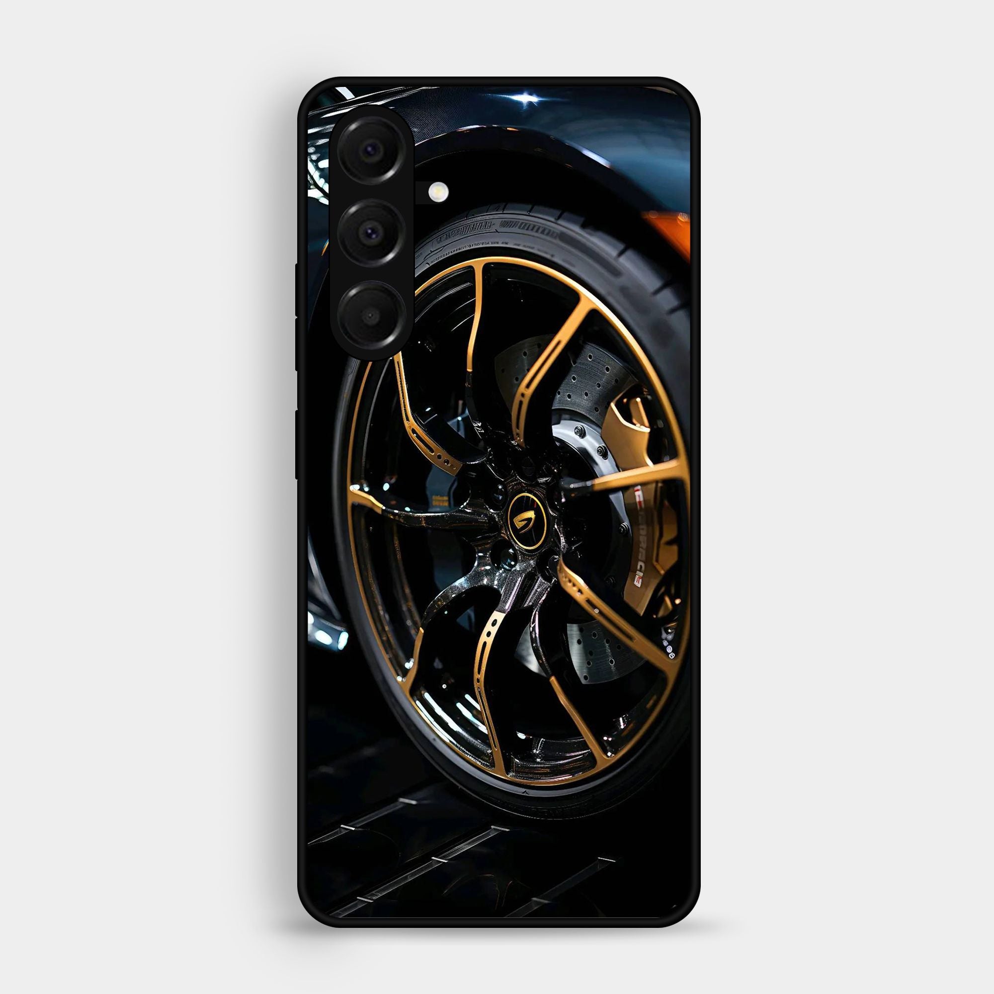 Samsung Samsung Galaxy A05s Racing Car Red Blade RIM Premium Metal Printed soft Bumper shock Proof Case