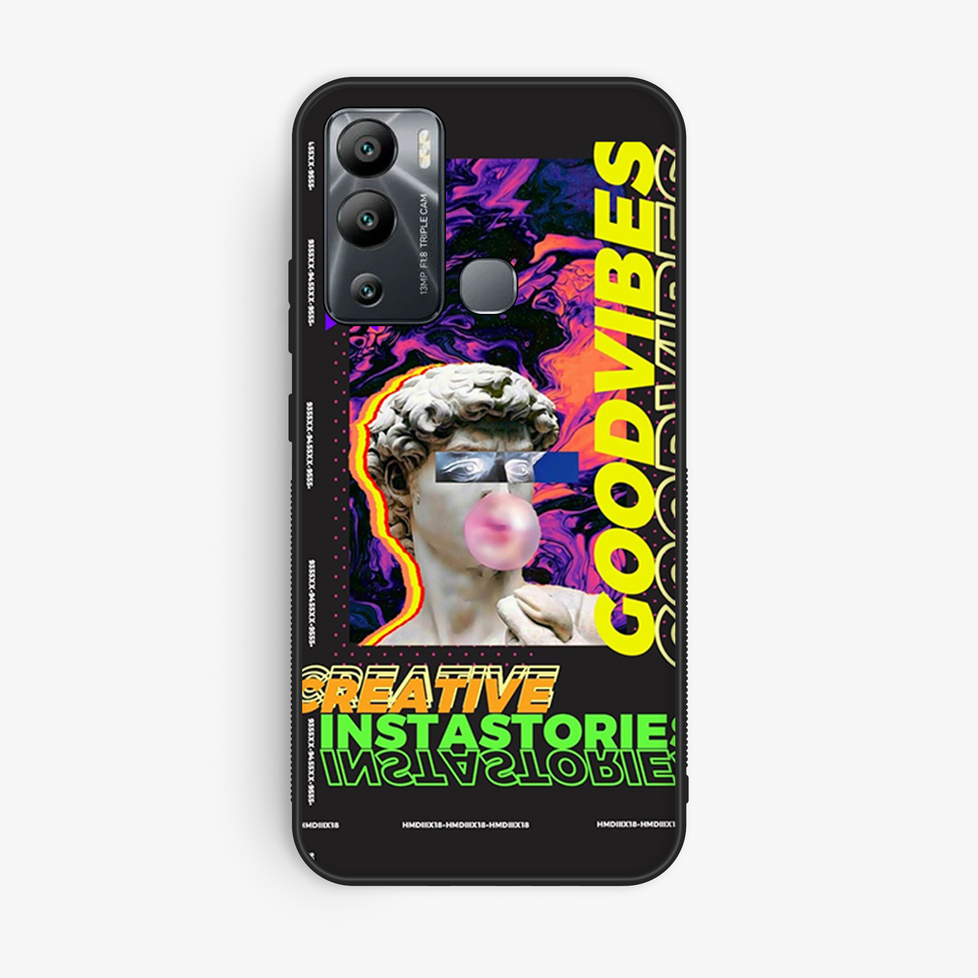 Infinix Hot 12i Design 075 Premium Glossy Phone Case