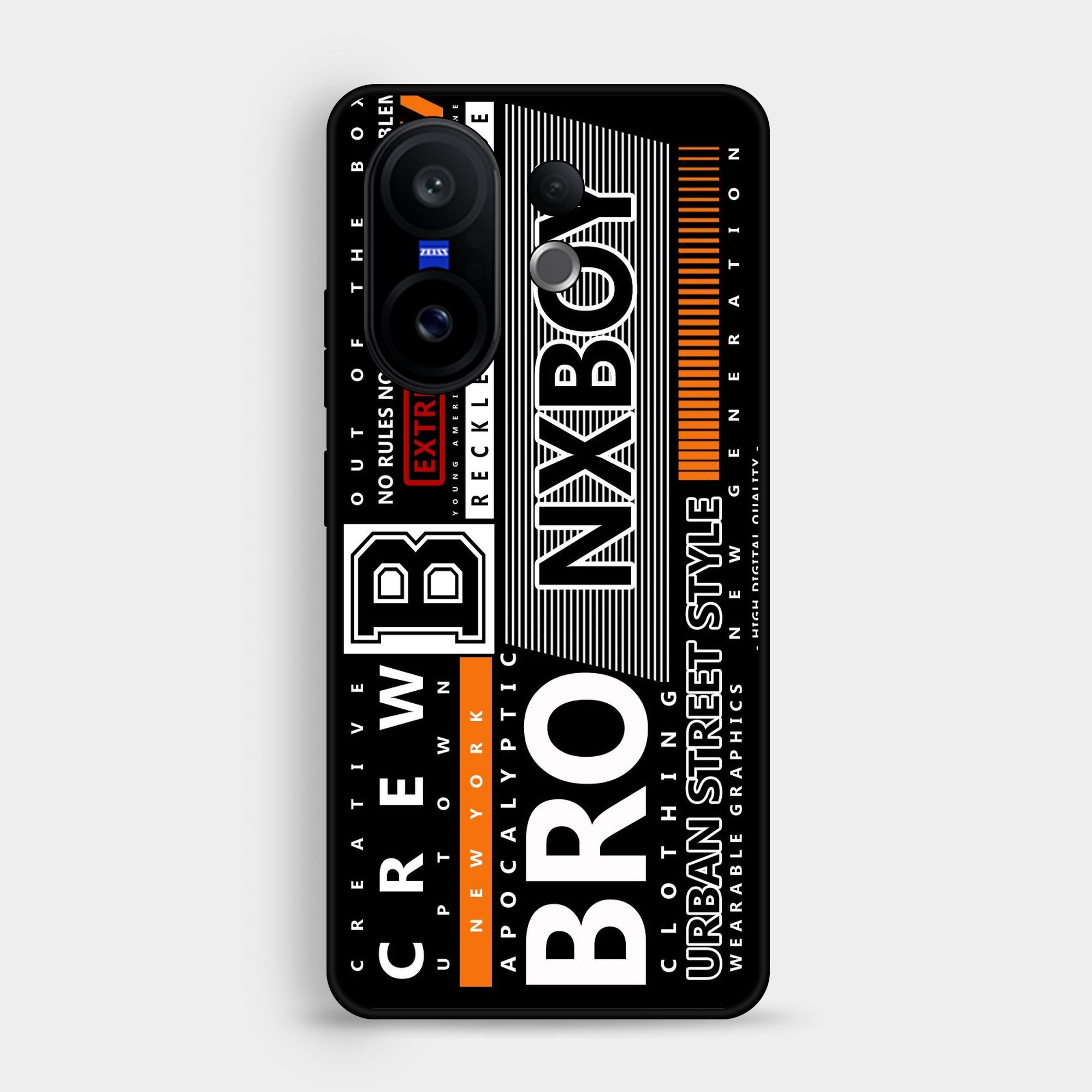 Vivo X200 FE - A Black And White Logo - Premium Glossy Phone Case