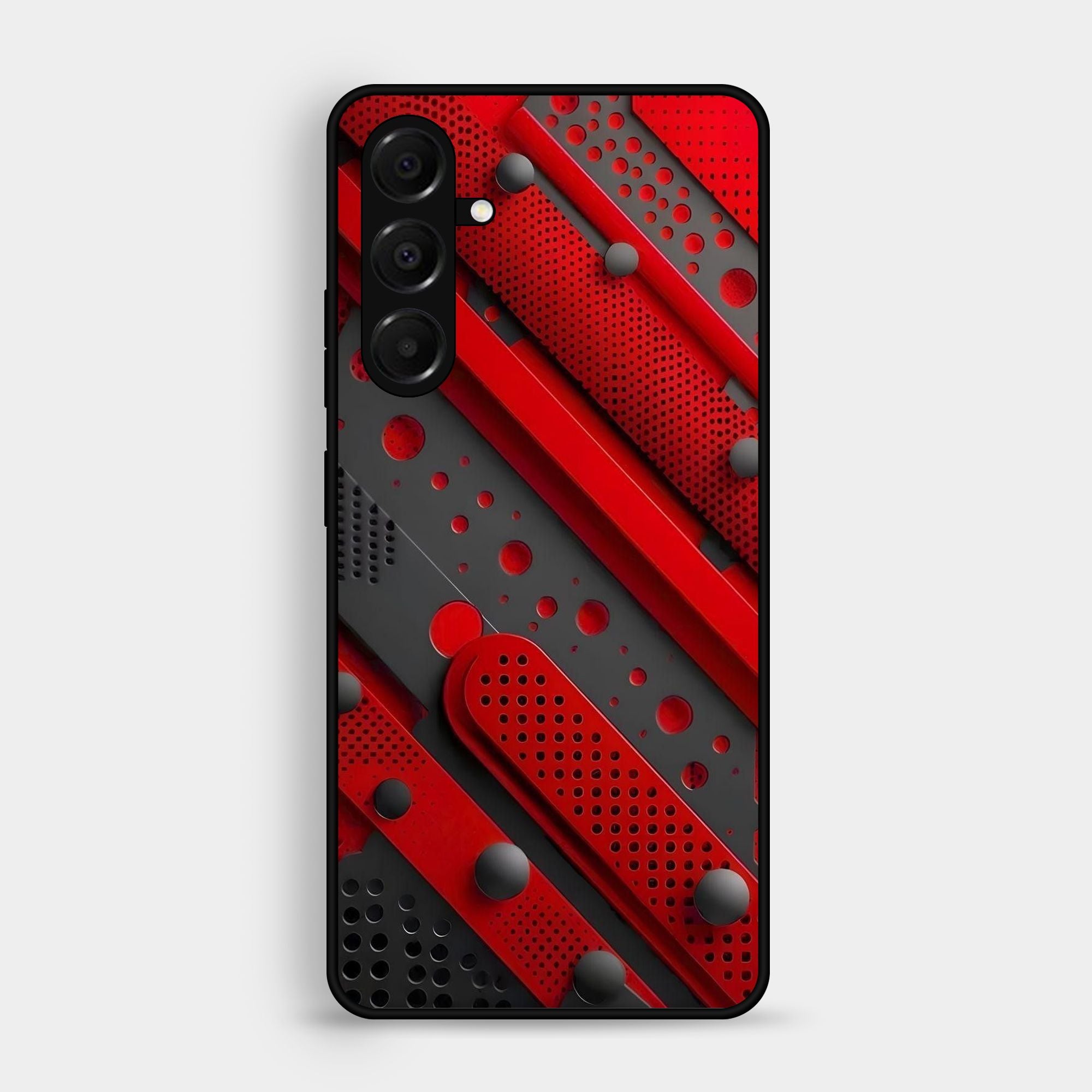 Samsung Samsung Galaxy S23 FE Red Tech Premium Glossy Phone Case